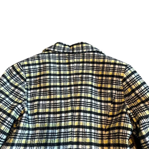 Avec Les Filles Double Breasted Blazer Jacket Plaid Clueless Size Medium NWT - Picture 7 of 12